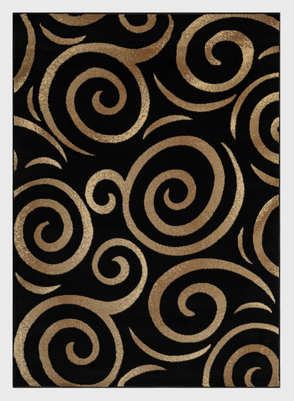 Festival Collection  Black & Beige  Area Rug - 45475