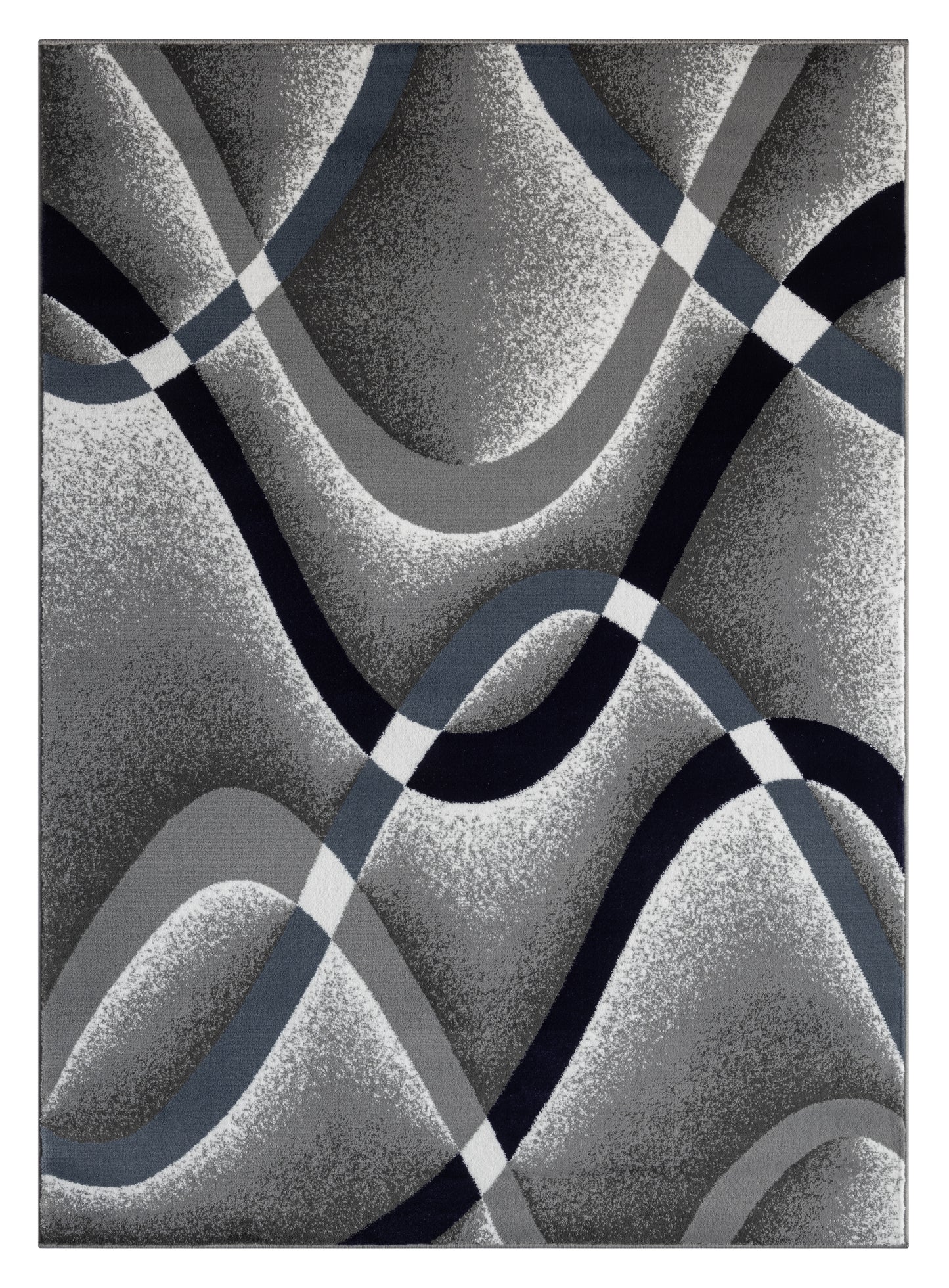 Festival Collection  Gray & Blue Area Rug - 45560