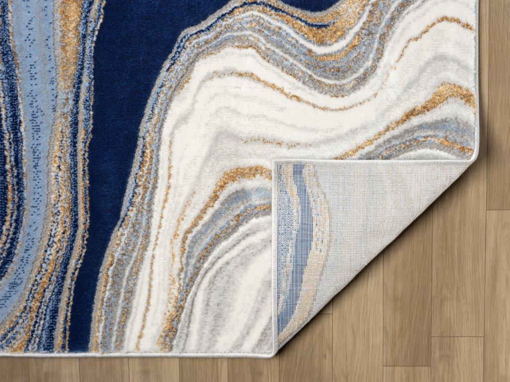 Marble Collection Blue Area Rug - 20664