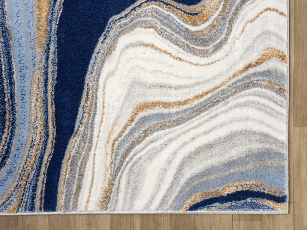 Marble Collection Blue Area Rug - 20664