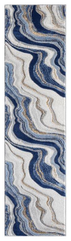 Marble Collection Blue Area Rug - 20664