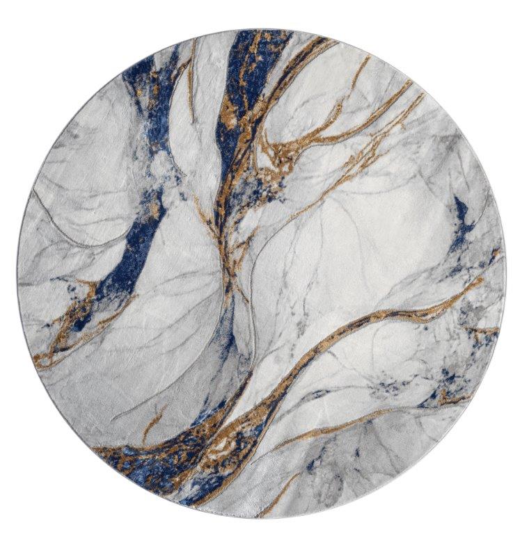 Marble Collection Blue Area Rug - 20764