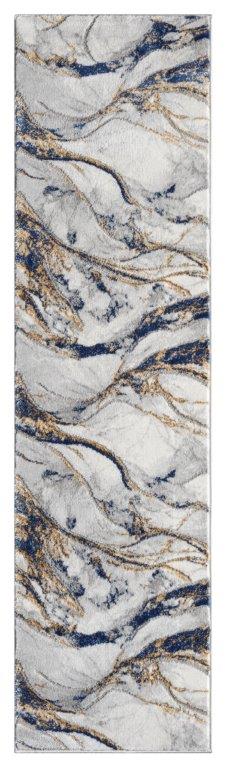 Marble Collection Blue Area Rug - 20764