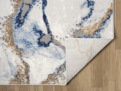 Marble Collection Blue Area Rug - 20864