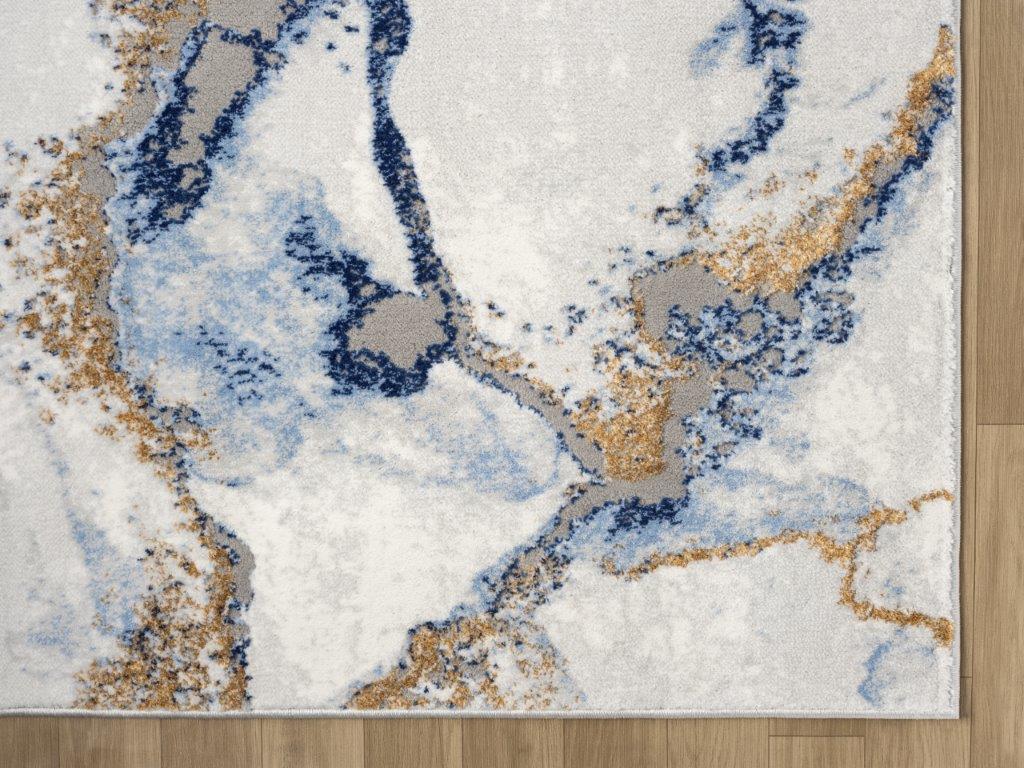 Marble Collection Blue Area Rug - 20864