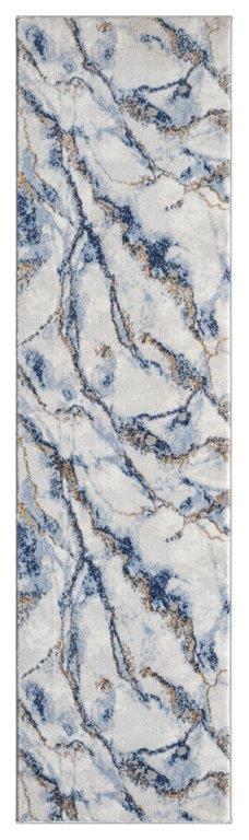 Marble Collection Blue Area Rug - 20864