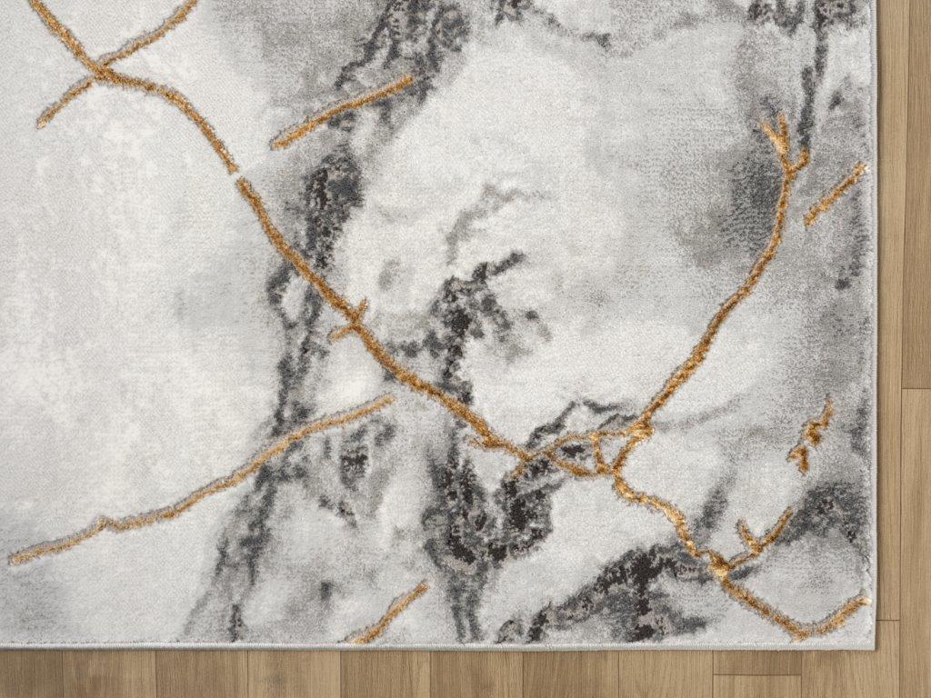 Marble Collection Gray Area Rug - 21072