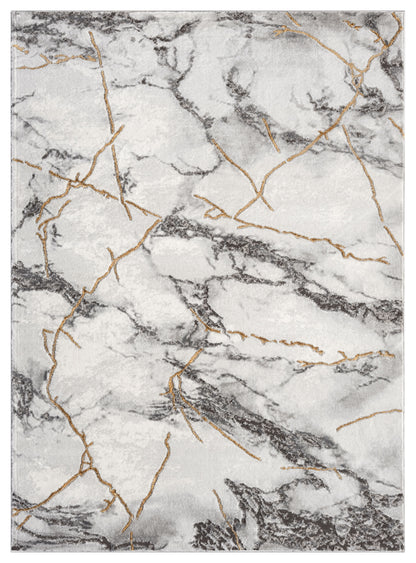 Marble Collection Gray Area Rug - 21072