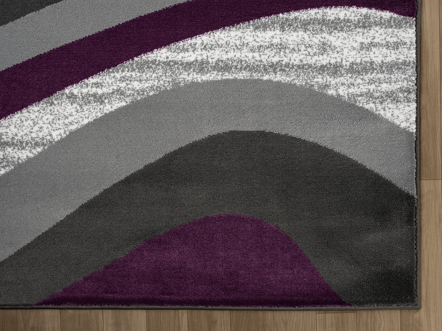 Festival Collection  Gray & Plum Area Rug - 45682