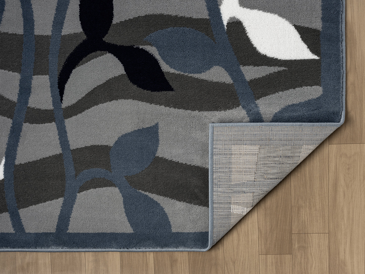 Festival Collection Blue & Gray Area Rug - 45060