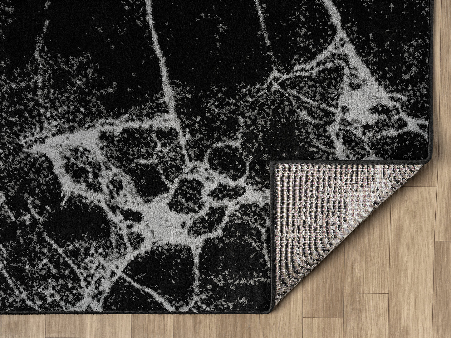 Festival Collection  Black & Gray Area Rug - 45170