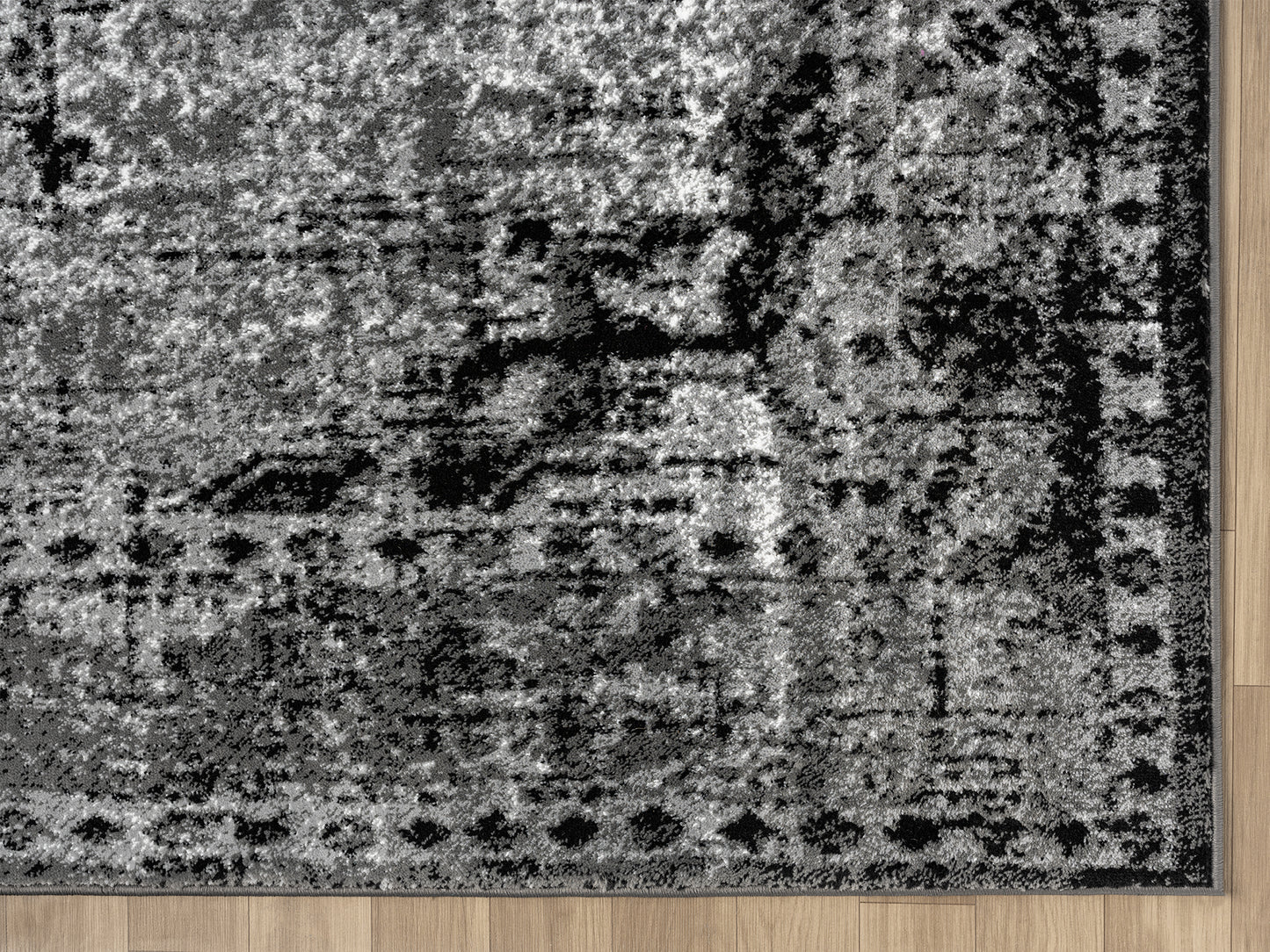 Festival Collection  Black & Gray Area Rug - 45270