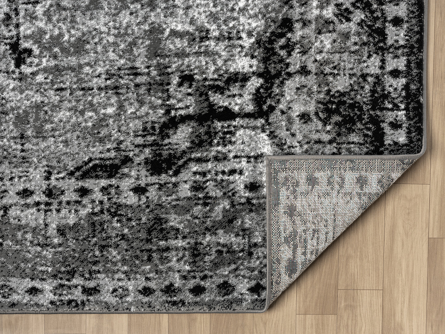 Festival Collection  Black & Gray Area Rug - 45270