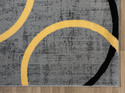 Festival Collection  Yellow & Gray Area Rug - 45312