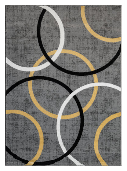 Festival Collection  Yellow & Gray Area Rug - 45312