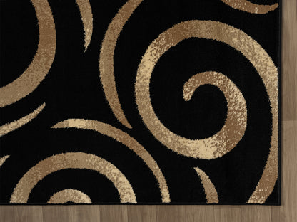 Festival Collection  Black & Beige  Area Rug - 45475