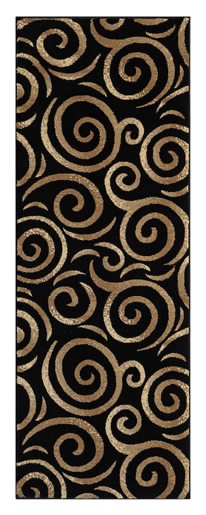 Festival Collection  Black & Beige  Area Rug - 45475