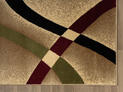 Festival Collection  Beige & Brick Area Rug - 45533