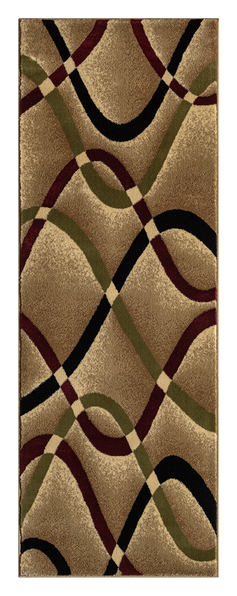 Festival Collection  Beige & Brick Area Rug - 45533