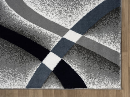 Festival Collection  Gray & Blue Area Rug - 45560