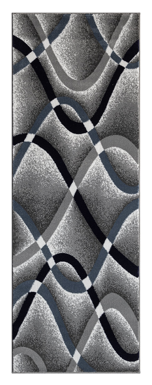 Festival Collection  Gray & Blue Area Rug - 45560