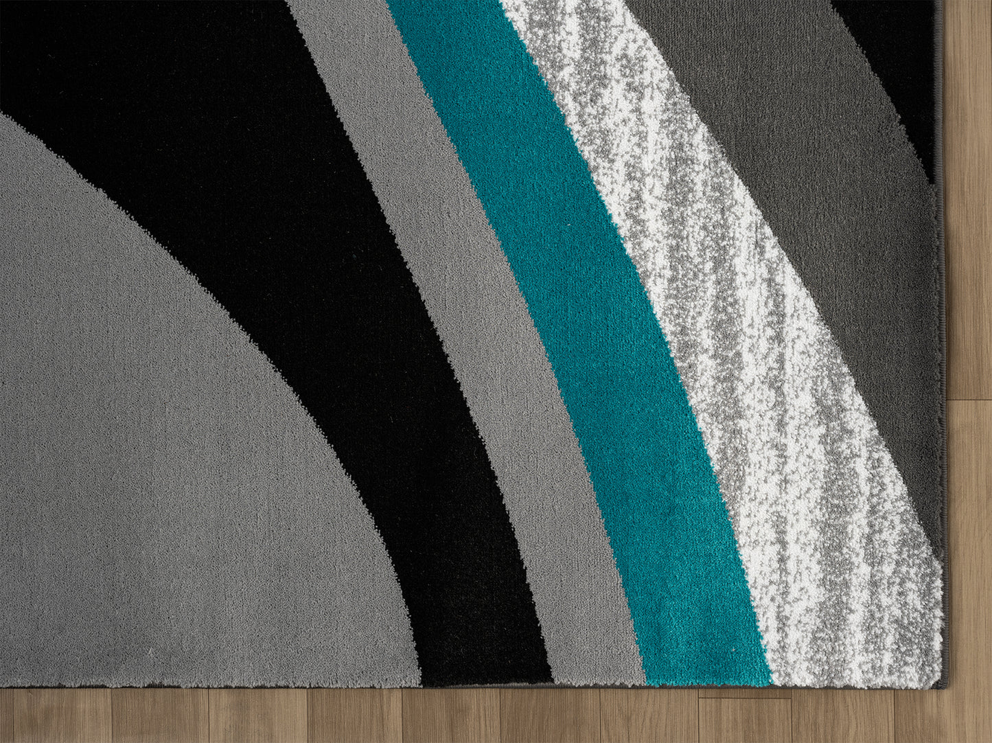 Festival Collection Aqua & Gray Area Rug - 45663