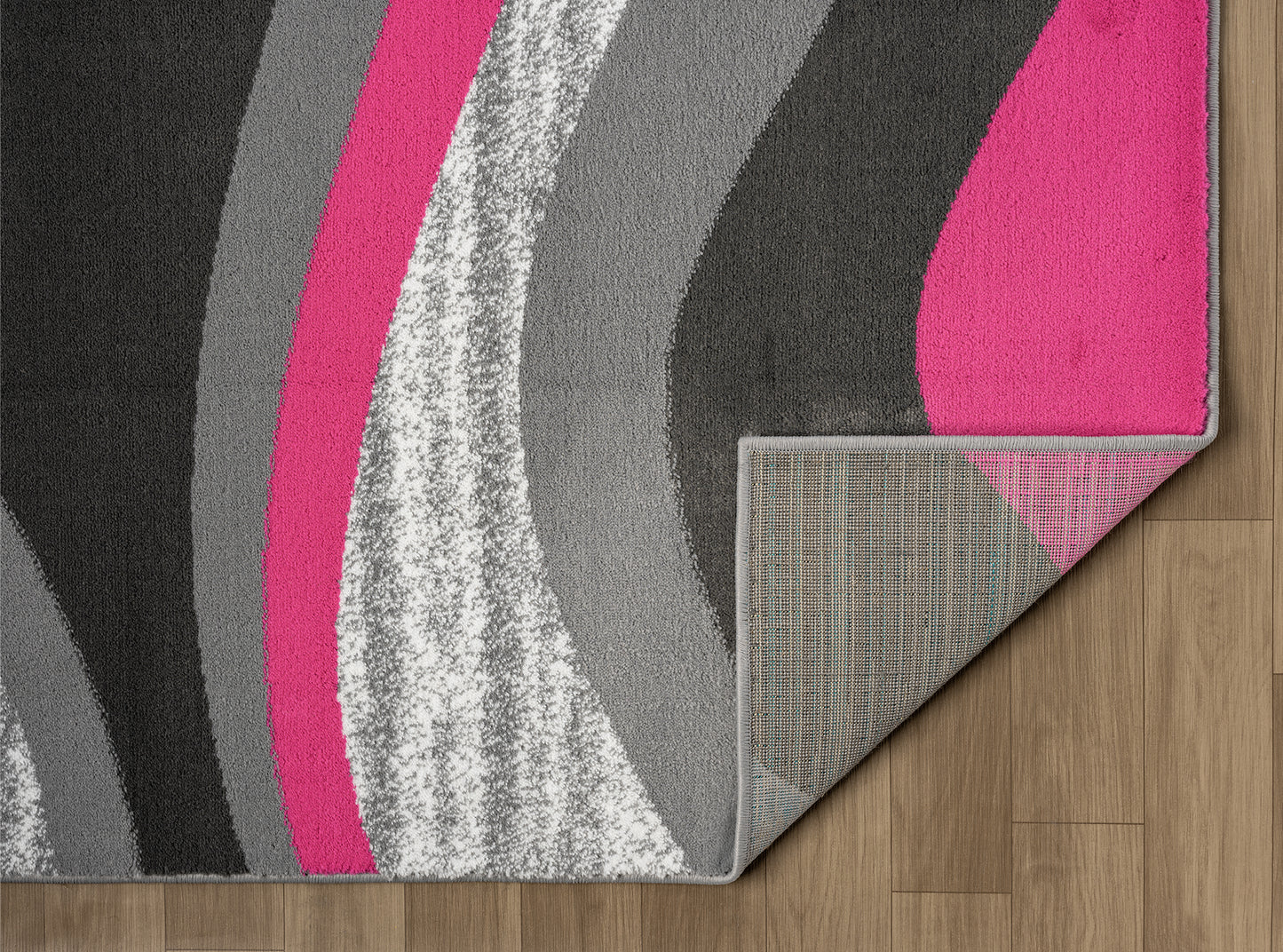 Festival Collection Pink & Gray Area Rug - 45686