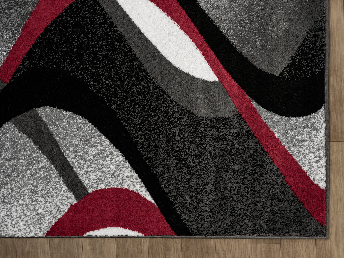 Festival Collection  Red & Gray Area Rug - 45730