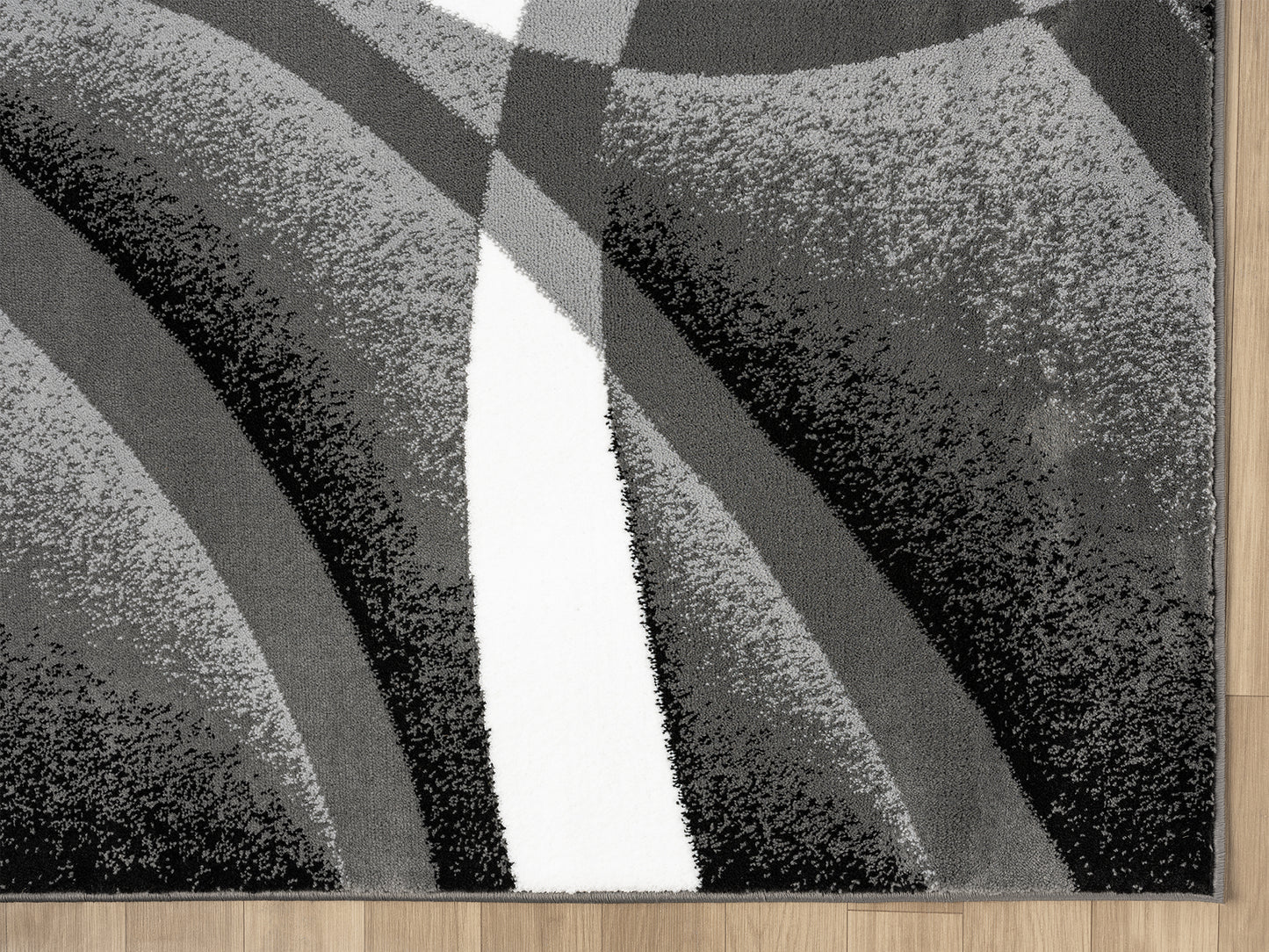 Festival Collection  Black & Gray Area Rug - 45870