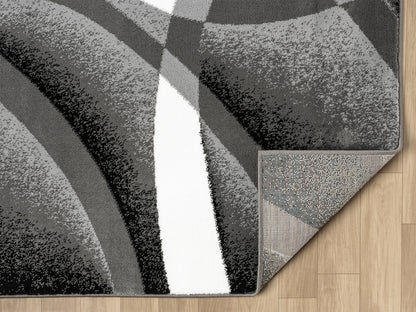 Festival Collection  Black & Gray Area Rug - 45870