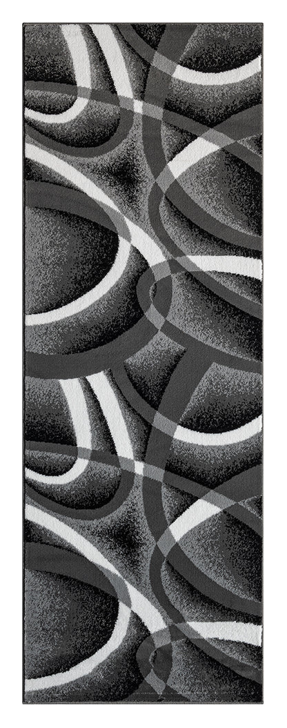 Festival Collection  Black & Gray Area Rug - 45870