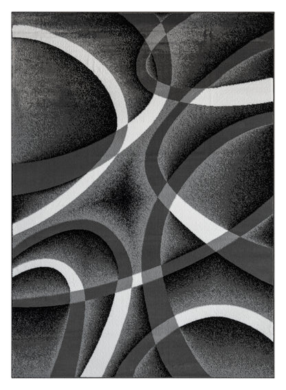 Festival Collection  Black & Gray Area Rug - 45870