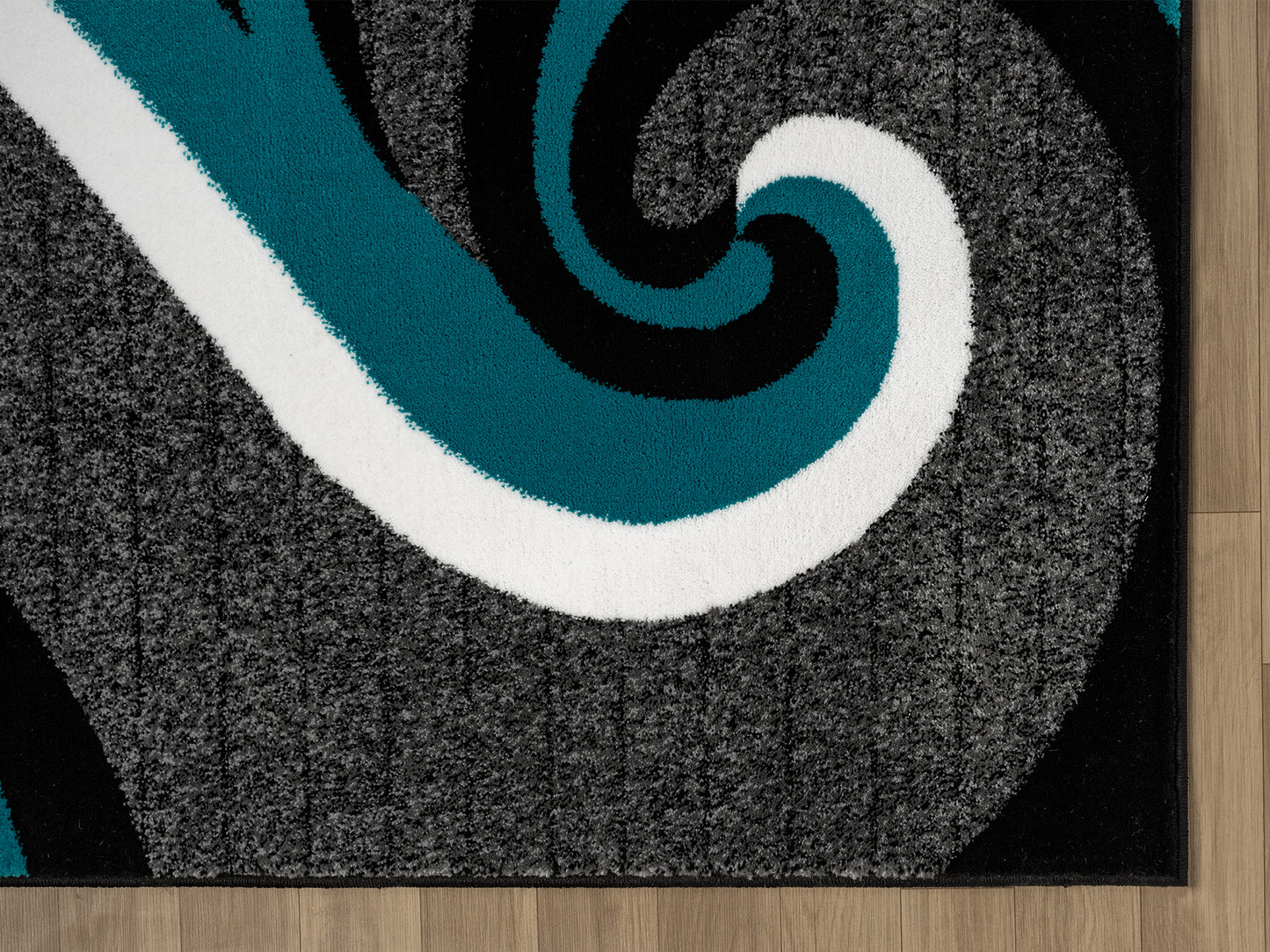 Festival Collection  Aqua & Gray Area Rug - 45963