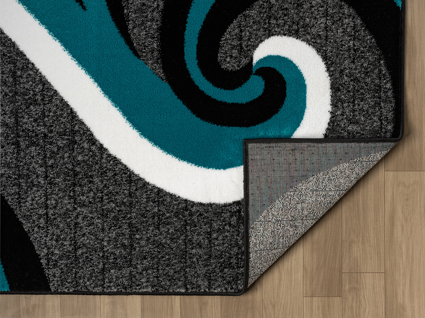 Festival Collection  Aqua & Gray Area Rug - 45963