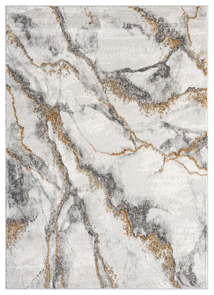 Marble Collection Grey Area Rug - 20872