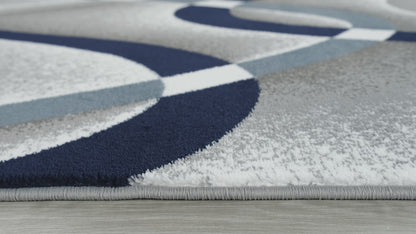 Festival Collection  Gray & Blue Area Rug - 45560