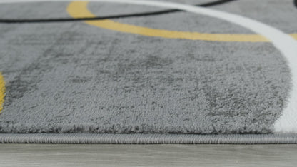 Festival Collection  Yellow & Gray Area Rug - 45312