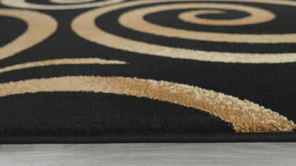 Festival Collection  Black & Beige  Area Rug - 45475